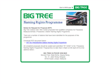 Tablet Screenshot of bigtreeoutdoor.com
